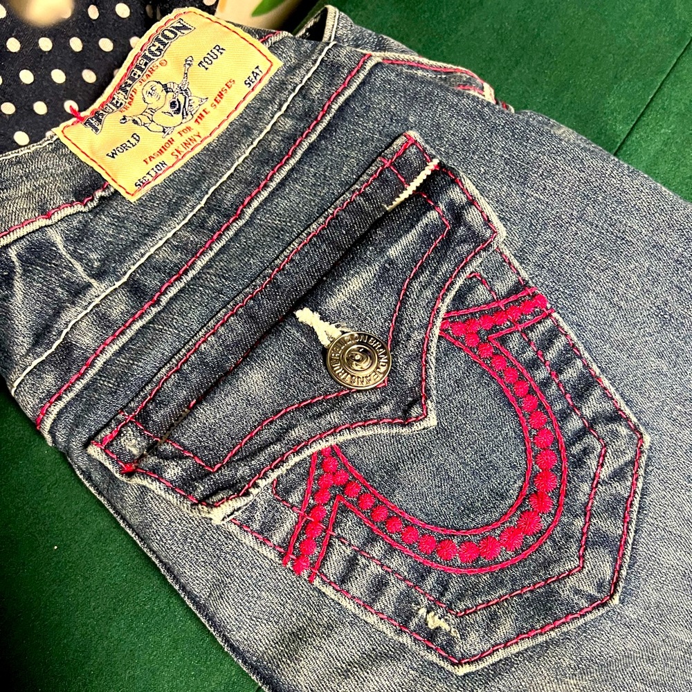 Original True Religion Denim pink stitching 26